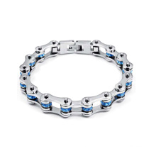 Wholesale stainless steel blue cycling identity bracelet,navy blue bracelet jewelry